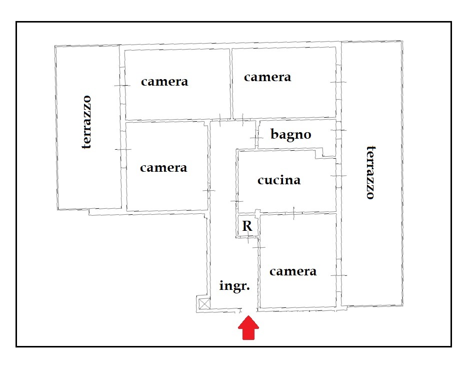 Avvocata-Capodimonte Via Irolli 110 mq oltre terrazzi