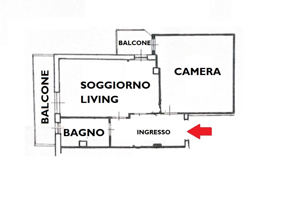 Piazza Carlo III ad. appartameto 50 mq