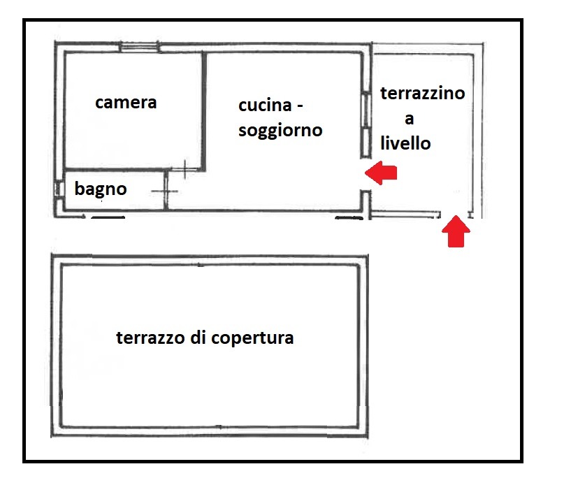 Arenella Soccavo via Pigna Bilocale 40 mq con terrazzo